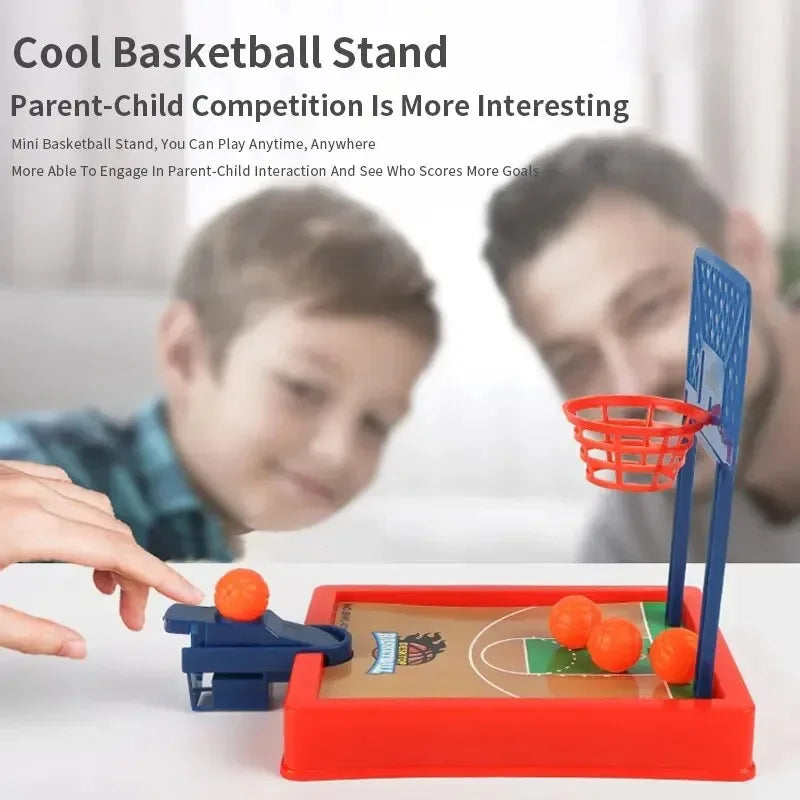 Mini Desktop Tabletop Toys Portable Finger Basketball Game Shooting Machine Party Table Interactive Sport Games for Kids Adults