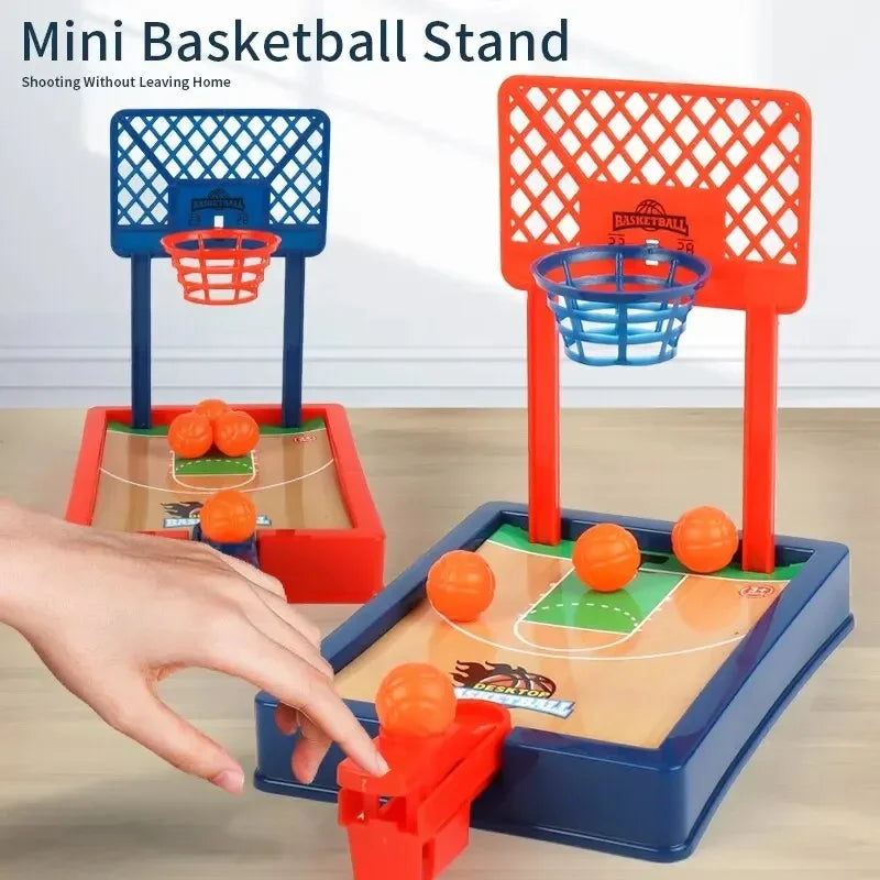 Mini Desktop Tabletop Toys Portable Finger Basketball Game Shooting Machine Party Table Interactive Sport Games for Kids Adults