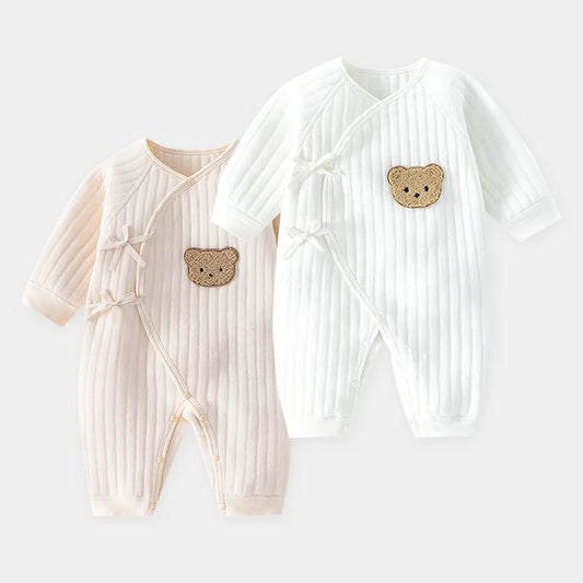 Newborn Baby Jumpsuit 0-6m Boys Girls Toddler Rompers Cotton Bebe Jumpsuit Clothes for New Born Outfits Soft One-Piece Pajamas